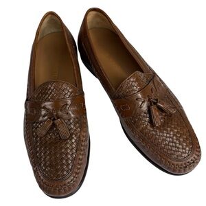 Brass Boot Brown Woven Tassel Loafers Men’s 11.5 M Dress Casual